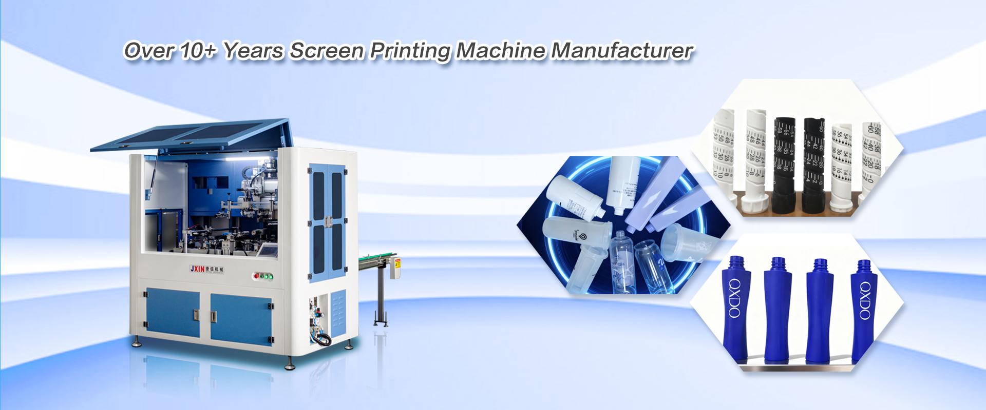 Available for varities shape of bottle and containerscreen printing, is the best seller for the cosmetic, beauty and medical packing screen printing.